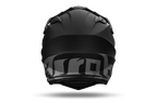 Airoh Commander 2 Color nero opaco casco adventure, vista posteriore, logo Airoh sulla nuca
