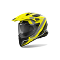 Airoh Commander 2 Mavick Giallo/Grigio Opaco CM2M31, casco adventure, vista di tre quarti dal lato sinistro