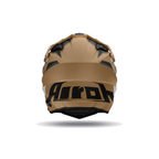 Airoh Commander 2 Reveal Sabbia/Nero Opaco CM2R29, casco adventure, visto da dietro
