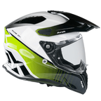 Profilo destro del casco Airoh Commander Progress verde lime lucido
