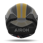 Airoh Connor Achieve Grigio/Nero/Bronzo Opaco visto da dietro, con la scritta Airoh e gli estrattori posteriori
