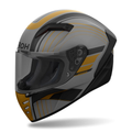 Airoh Connor Achieve Grigio/Nero/Bronzo Opaco (CNA91), casco integrale visto di tre quarti dal lato sinistro