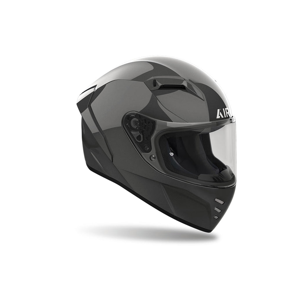 Casco integrale Airoh Connor Color Antracite Lucido, vista di tre quarti dal lato opposto