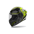 Airoh Connor Gamer Nero/Giallo Fluo Lucido CNG31 casco integrale, vista di tre quarti sinistra
