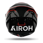 Airoh Connor Masker Bianco/Nero Lucido (CNM17), vista posteriore con il logo Airoh