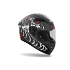 Airoh Connor Myth Nero/Bianco/Rosso Opaco CNM35 casco integrale, vista di tre quarti destra