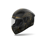 Airoh Connor Titan Nero/Oro Opaco (CNTIT35), casco integrale in vista laterale di tre quarti