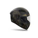 Casco integrale Airoh Connor Titan Nero/Oro Opaco, vista di tre quarti dal lato opposto
