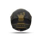 Airoh Connor Titan Nero/Oro Opaco (CNTIT35), vista posteriore con il logo Airoh