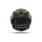 Airoh Connor Zeus Nero/Oro Opaco (CNZ35), vista posteriore con il logo Airoh