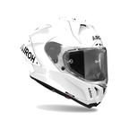 Airoh GP 800 FIM Racing #1 Color Bianco Lucido GP8F14, casco integrale, vista di tre quarti dal lato destro
