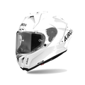 Airoh GP 800 FIM Racing #1 Color Bianco Lucido GP8F14, casco integrale, vista di tre quarti dal lato sinistro