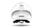 Airoh H 21 Color bianco lucido visto da dietro, con logo Airoh sulla calotta