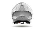 Airoh H 21 Color grigio cemento lucido visto da dietro, con logo Airoh sulla calotta