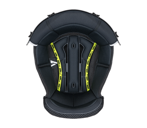 Cuffia interna originale Airoh H21C nera per casco H 21, foto ufficiale del ricambio