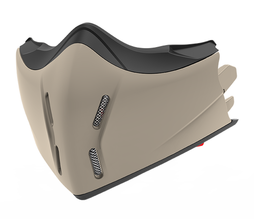 Mentoniera Mocha Glow Lucido originale Airoh J1110M per casco J 110, foto ufficiale del ricambio