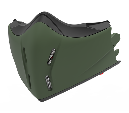 Mentoniera Verde Militare Opaco originale Airoh J1170M per casco J 110, foto ufficiale del ricambio