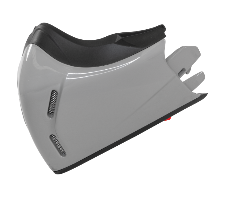 Mentoniera Grigio Cemento Lucido originale Airoh J198M per casco J 110, foto ufficiale del ricambio