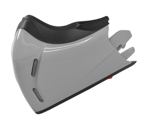Mentoniera Grigio Cemento Lucido originale Airoh J198M per casco J 110, foto ufficiale del ricambio