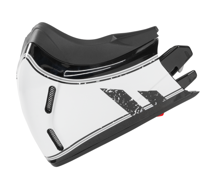 Mentoniera Raster Bianco Lucido originale Airoh J1R39M per casco J 110, foto ufficiale del ricambio