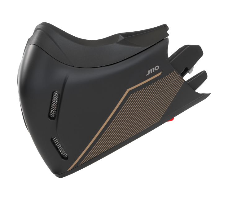 Mentoniera Slim Bronzo Opaco originale Airoh J1S29M per casco J 110, foto ufficiale del ricambio