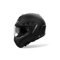 Casco modulare Airoh Mathisse II Color nero opaco, vista tre quarti anteriore sinistra