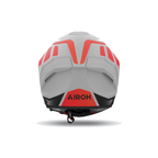 Airoh Matryx Rider Grigio/Rosso/Nero Opaco MXR55, casco integrale, visto da dietro