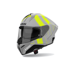 Airoh Matryx Scope Grigio/Giallo Fluo Opaco MXS31, casco integrale, vista di tre quarti dal lato sinistro