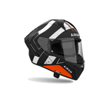Airoh Matryx Scope Nero/Arancio Opaco MXS32, casco integrale, vista di tre quarti dal lato destro