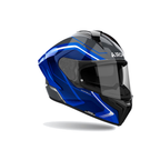 Airoh Matryx Wide Nero/Blu Lucido MXW18, casco integrale, vista di tre quarti dal lato destro