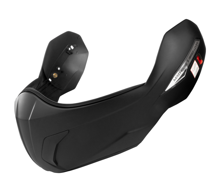 Mentoniera Nero Opaco originale Airoh MTH211M per casco Mathisse II, foto ufficiale del ricambio