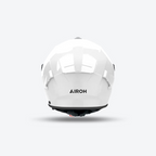 Spark 2 Color Airoh in bianco lucido, vista frontale con calotta HRT