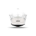Airoh Spark 2 Color bianco lucido SP214, casco visto da dietro con logo Airoh