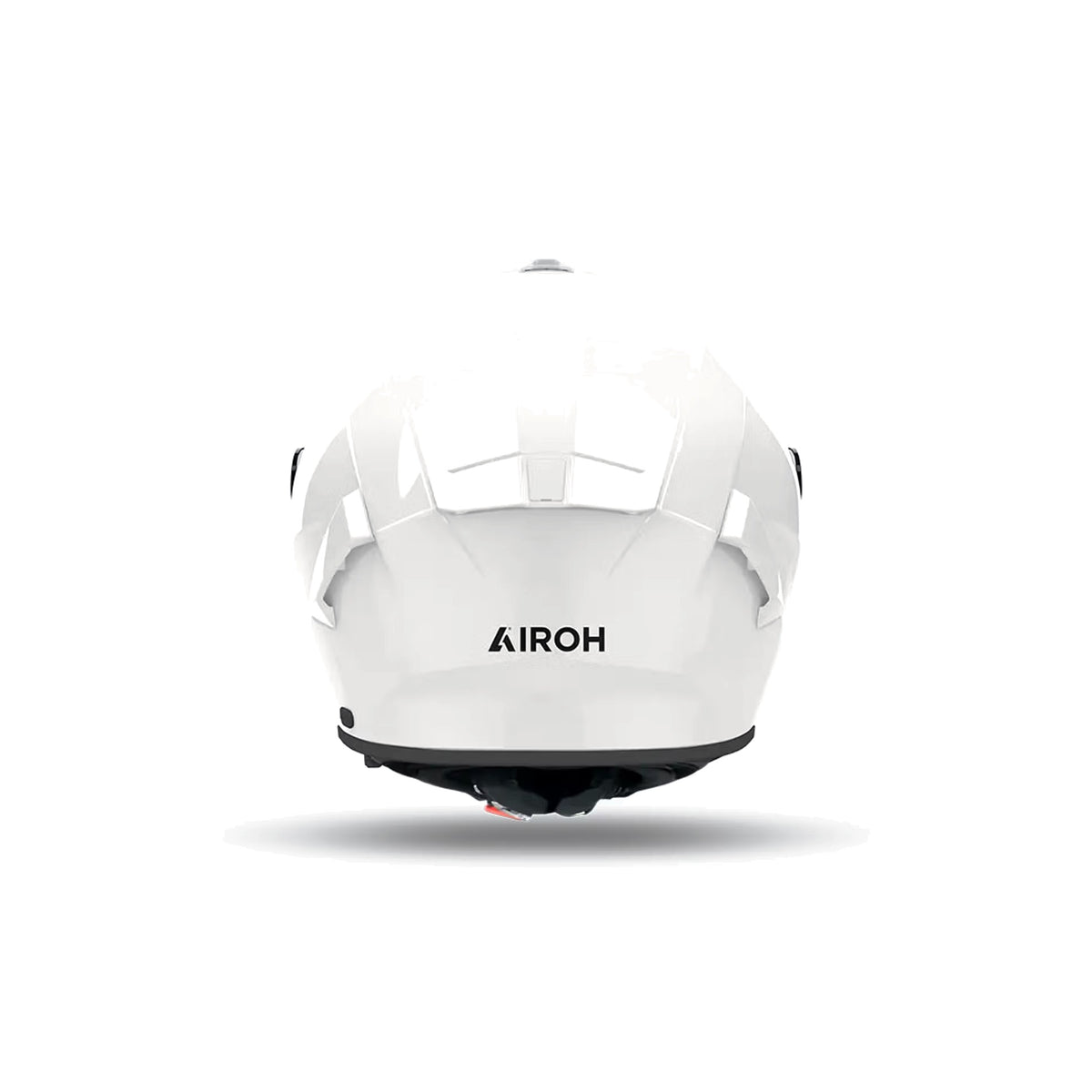 Airoh Spark 2 Color bianco lucido SP214, casco visto da dietro con logo Airoh