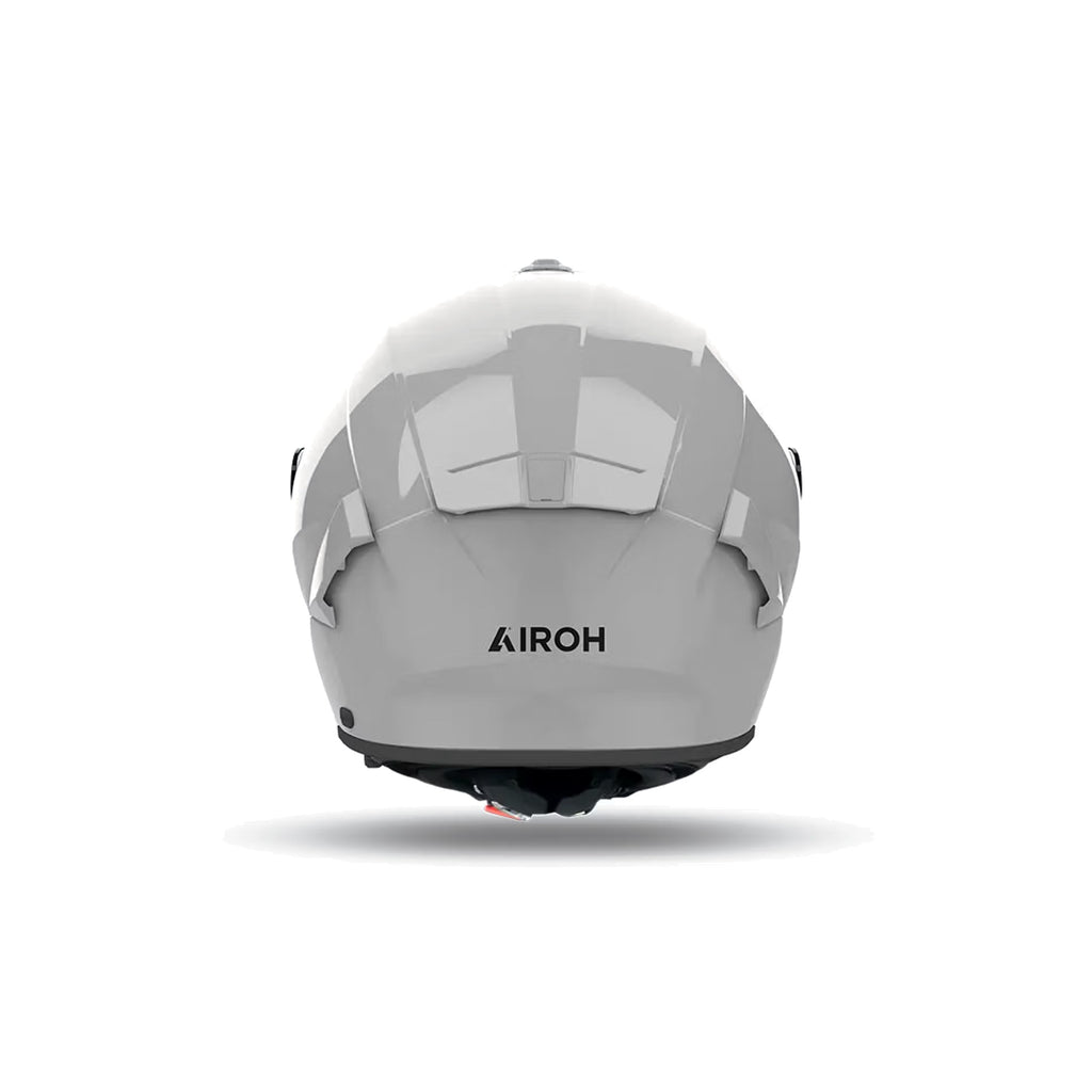 Airoh Spark 2 Color grigio cemento lucido SP298, vista posteriore con logo Airoh