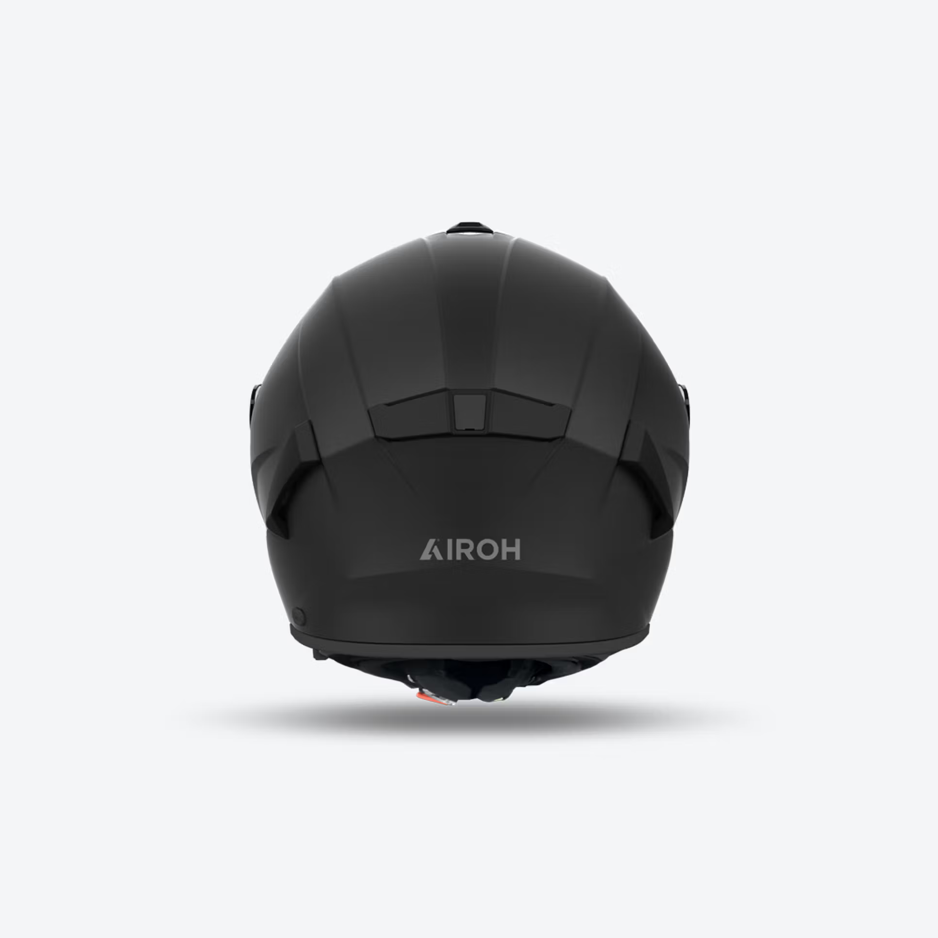 Spark 2 Color Airoh in nero opaco, vista frontale con calotta HRT