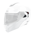 Mentoniera Bianco Lucido originale Airoh SPEC14M per casco Specktre, mostrata su un casco in trasparenza, foto ufficiale del ricambio