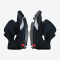 Guanciali originali Airoh SPK2G neri per casco Spark 2, foto ufficiale del ricambio