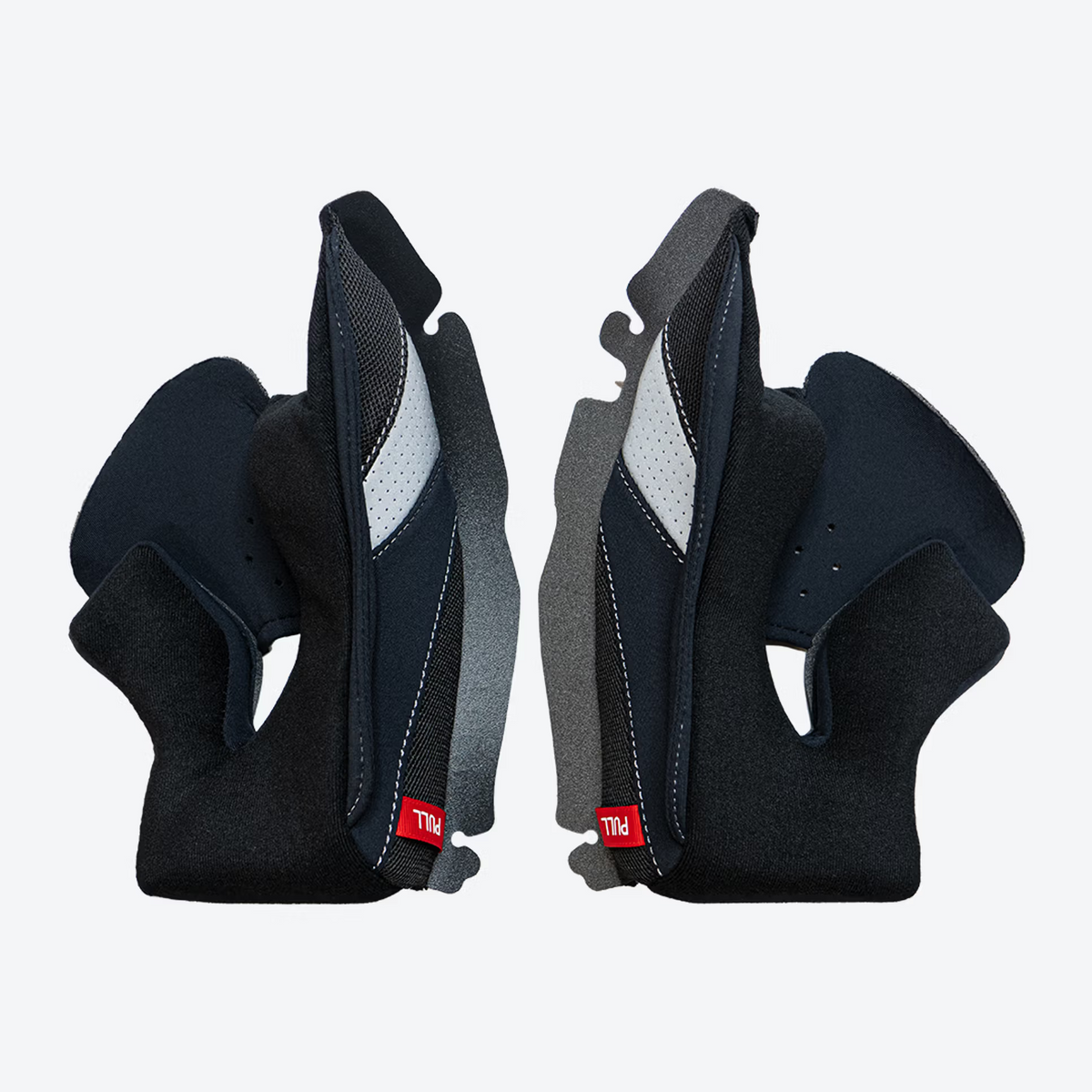 Guanciali originali Airoh SPK2G neri per casco Spark 2, foto ufficiale del ricambio