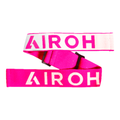 Cinghia elastica Airoh SXR154 rosa con scritta AIROH bianca e tratto terminale bianco con scritta rosa, ricambio originale per maschera Blast XR1