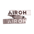 Cinghia elastica Airoh SXR181 grigio chiaro con scritta AIROH bianca e tratto terminale bianco con scritta scura, ricambio originale per maschera Blast XR1