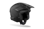 Casco da trial Airoh TRR II Color nero opaco visto di tre quarti dal lato opposto
