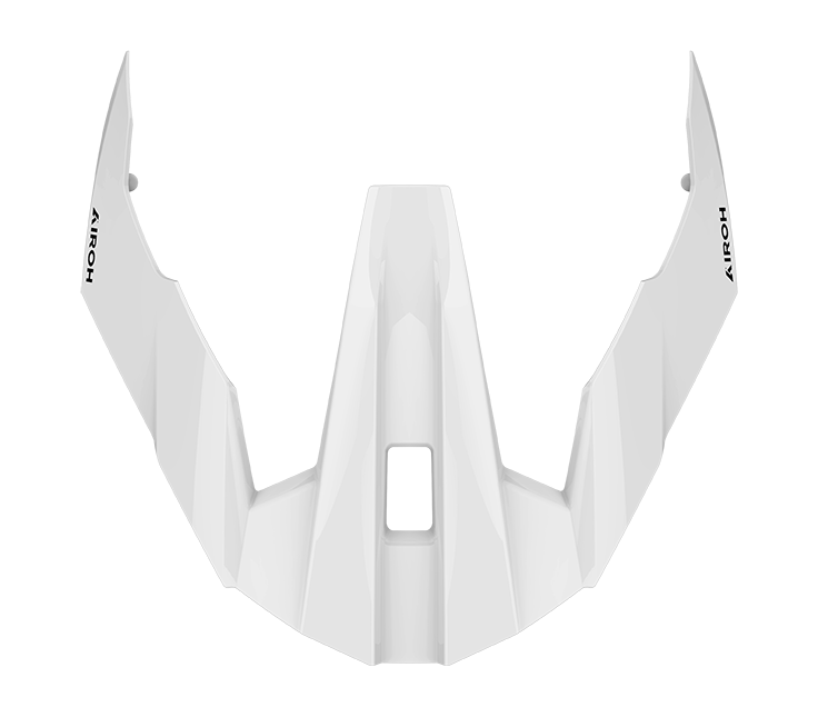 Frontino Bianco Lucido originale Airoh TRR214F per casco TRR II, foto ufficiale del ricambio