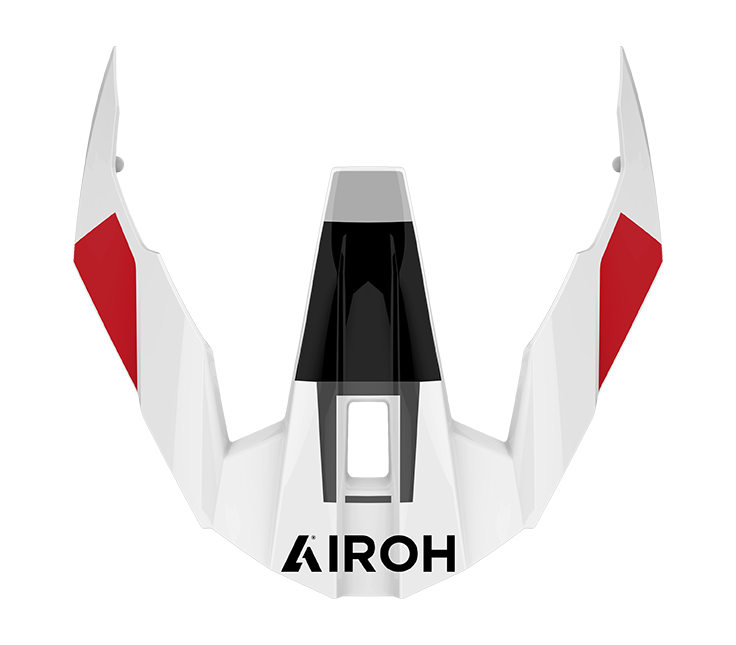 Frontino Jupiter Rosso Lucido originale Airoh TRR2J55F per casco TRR II, foto ufficiale del ricambio