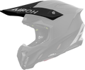 Frontino Nero Opaco originale Airoh TW311F per casco Twist 3, mostrato su un casco in trasparenza, foto ufficiale del ricambio