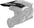 Frontino Arcade Opaco originale Airoh TW3A35F per casco Twist 3, mostrato su un casco in trasparenza, foto ufficiale del ricambio
