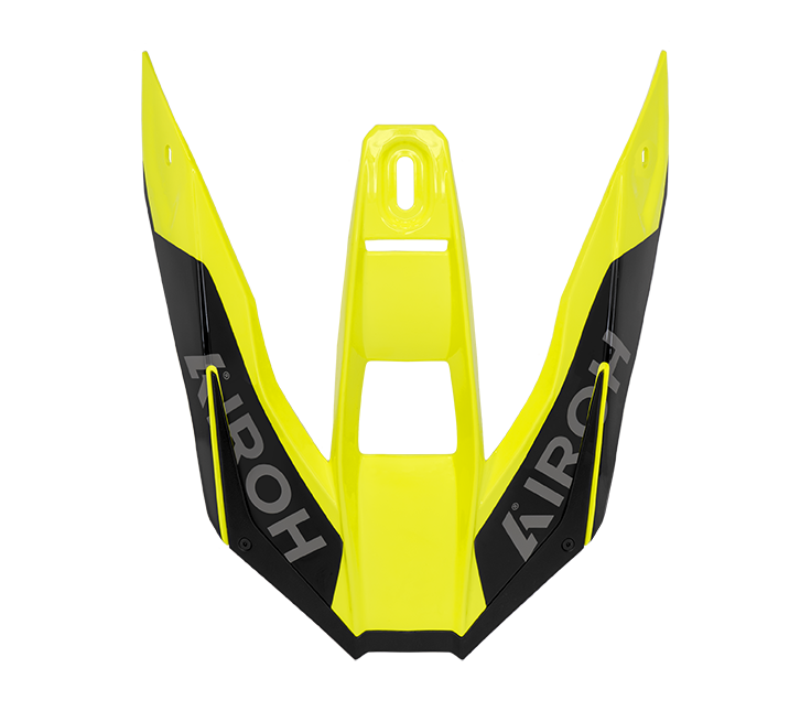 Frontino Fancy Giallo Lucido originale Airoh TW3F31F per casco Twist 3, foto ufficiale del ricambio