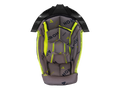 Cuffia interna originale Airoh TW3GLBC grigia e gialla con supporto nero per casco Twist 3, foto ufficiale del ricambio
