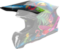 Frontino Amazonia Lucido originale Airoh TW3TAM35F per casco Twist 3, mostrato su un casco in trasparenza, foto ufficiale del ricambio
