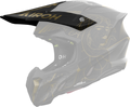 Frontino Titan Opaco originale Airoh TW3TIT35F per casco Twist 3, mostrato su un casco in trasparenza, foto ufficiale del ricambio